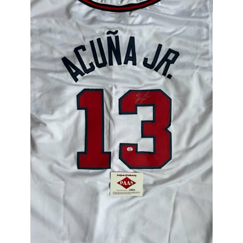 Ronald Acuna Jr. Autographed Atlanta Braves Jersey COA